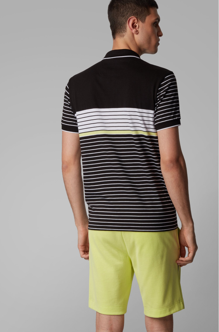 Поло спортивное Regular fit для мужчин (462577), цвет Черный - №4