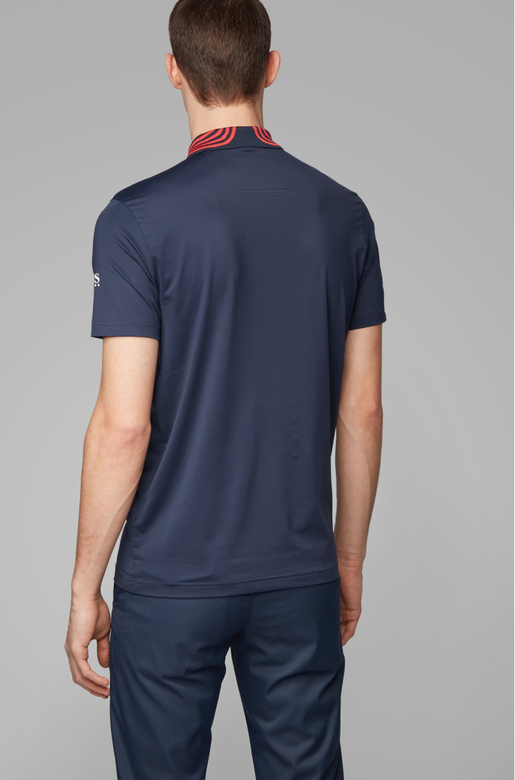 Поло спортивне Slim fit для чоловіків (462580), колір Синій - №4