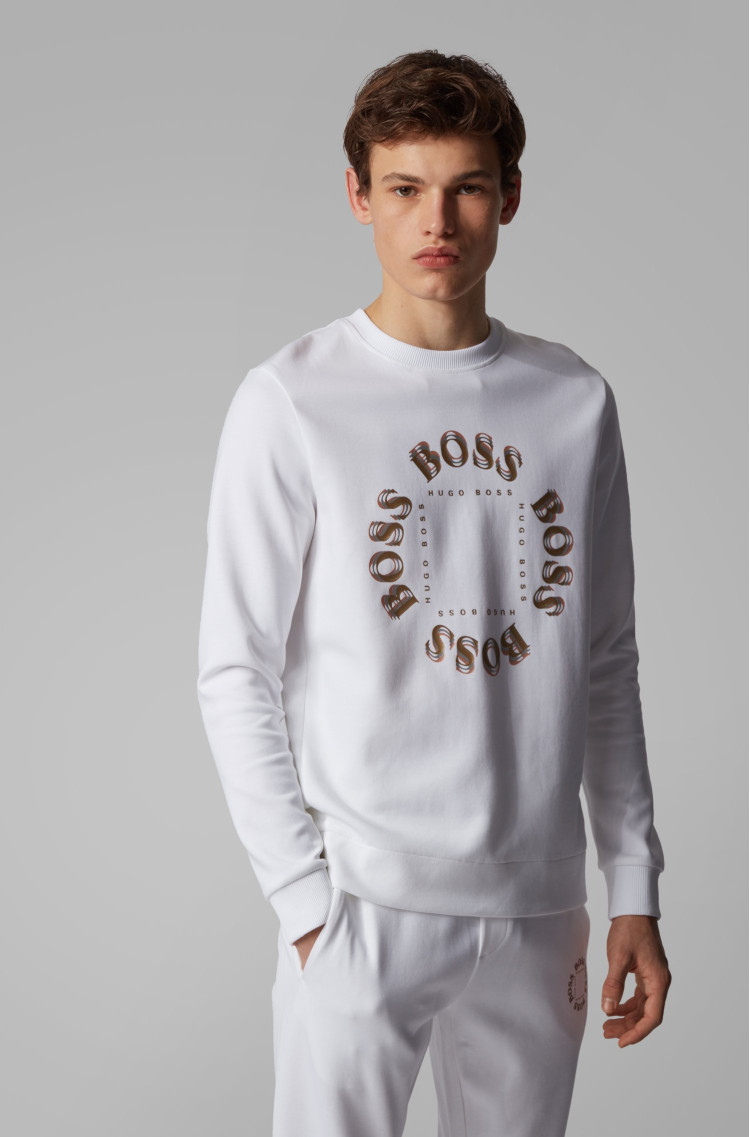 Світшот Regular fit для чоловіків (462619), колір Білий - №2