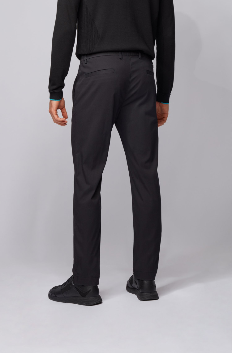 Брюки повсякденні Slim fit для чоловіків (462628), колір Чорний - №4