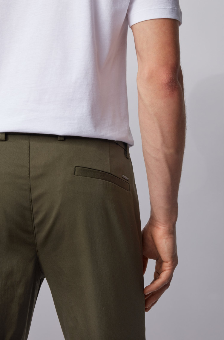 Брюки chinos Slim fit Середня для чоловіків (462630), колір Зелений - №5