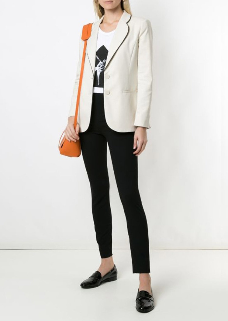 Жакет Extra-slim fit для жінок (462668), колір Молочний - №2