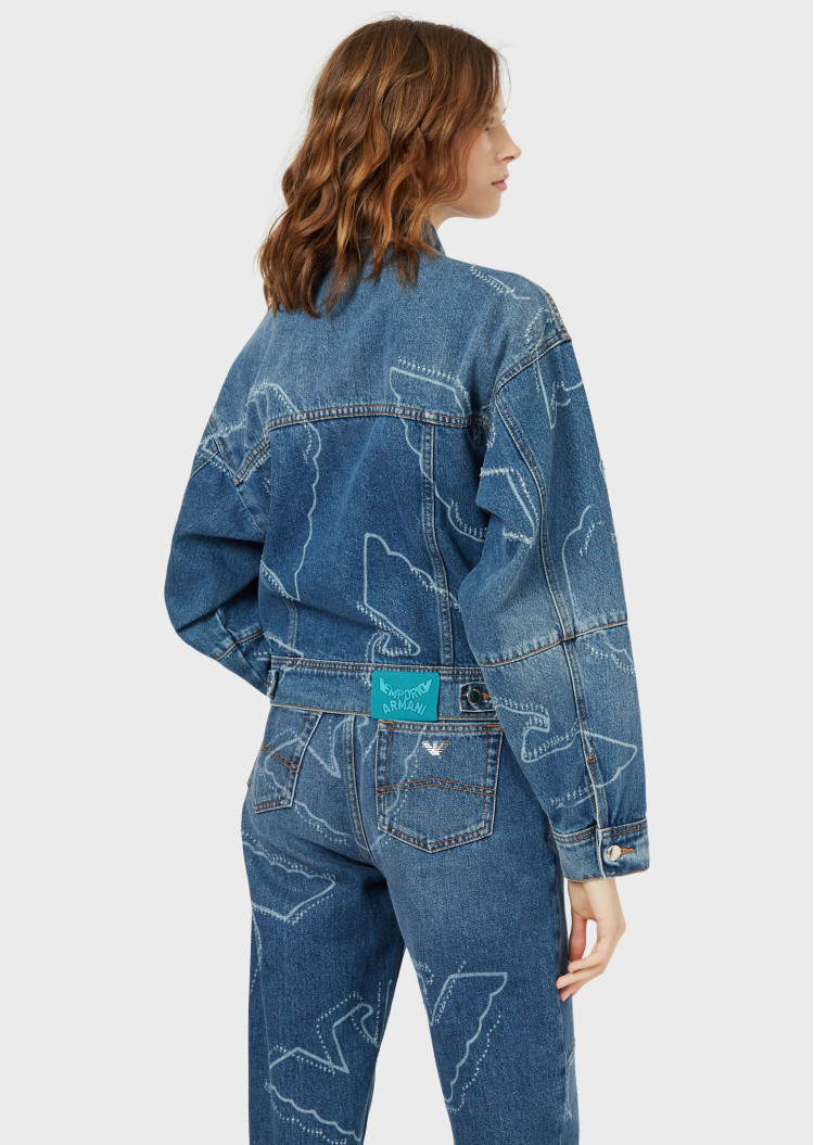 Джинсова куртка Regular fit для жінок (462692), колір Синій - №3