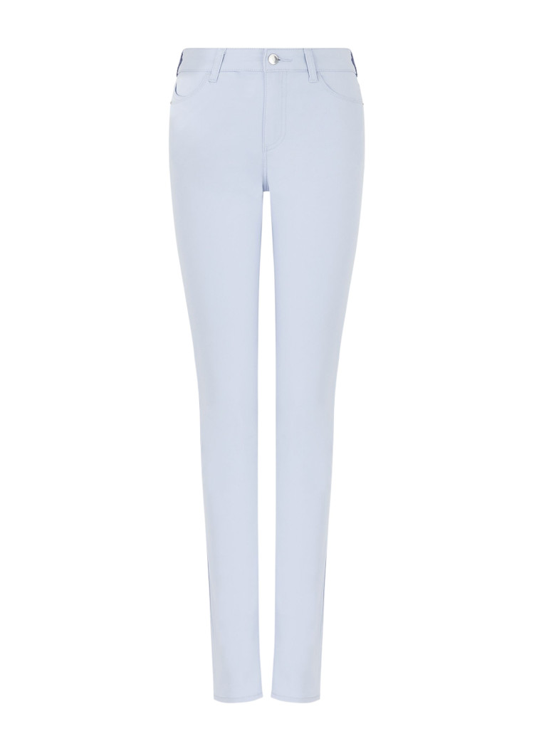 Брюки 5 карманов Slim Slim fit Низкая для женщин (462696), цвет Синий - №1
