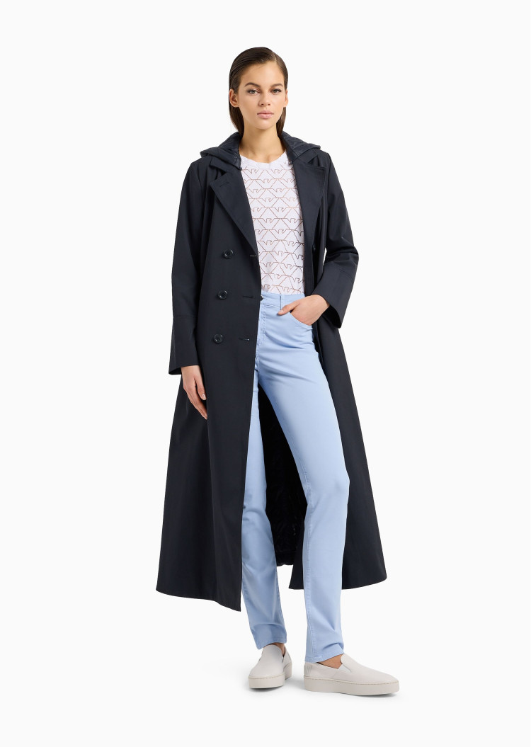 Брюки 5 карманов Slim Slim fit Низкая для женщин (462696), цвет Синий - №2