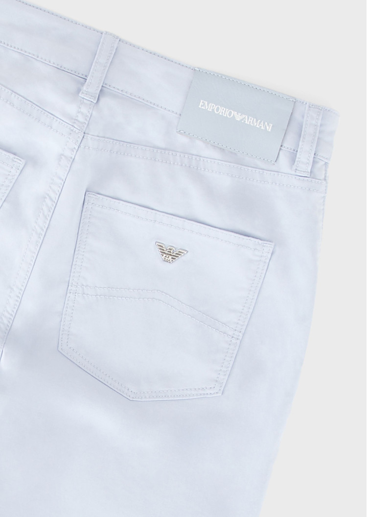 Брюки 5 карманов Slim Slim fit Низкая для женщин (462696), цвет Синий - №3