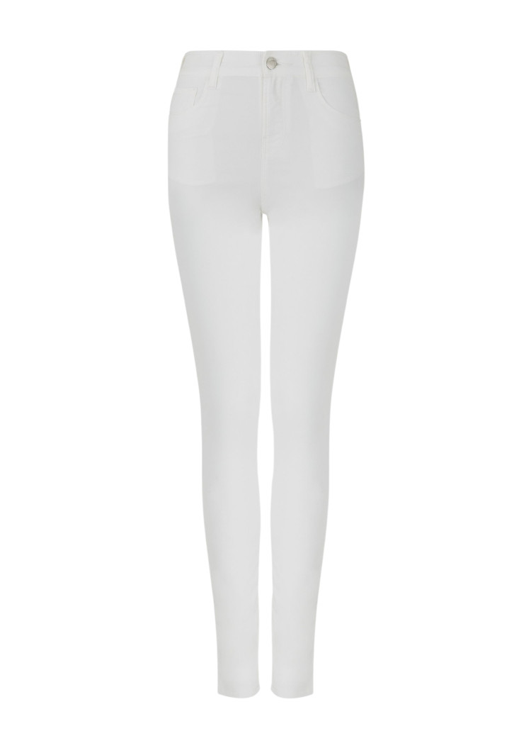 Брюки 5 карманов Extra slim Extra-slim fit Низкая для женщин (462697), цвет Белый - №1