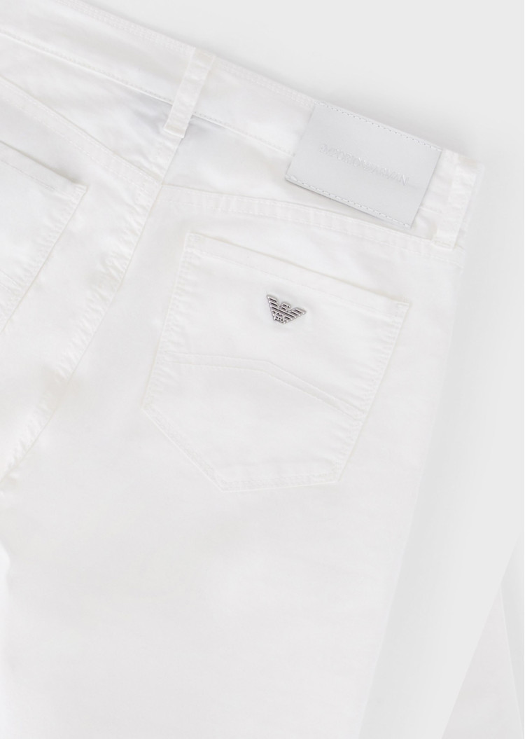 Брюки 5 карманів Extra slim Extra Slim Fit Середня для жінок (462697), колір Білий - №3