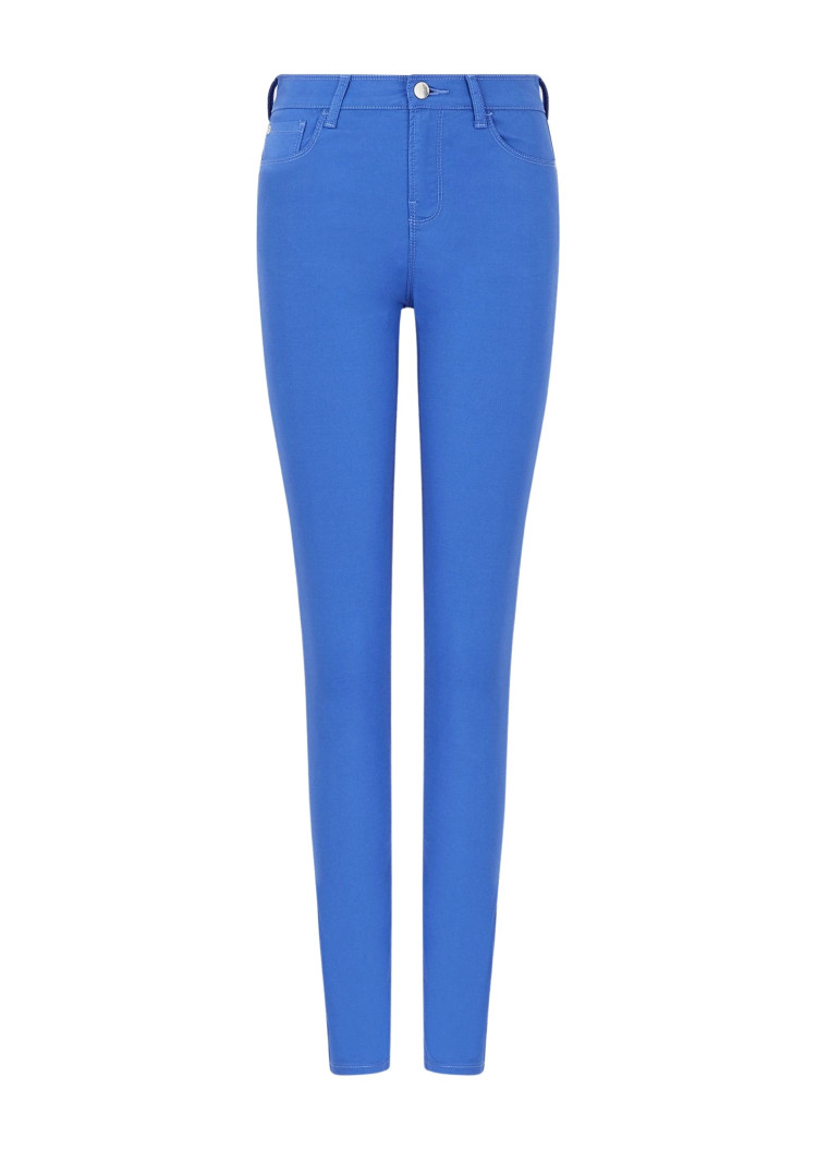 Брюки 5 карманов Extra slim Extra-slim fit Низкая для женщин (462698), цвет Синий - №1