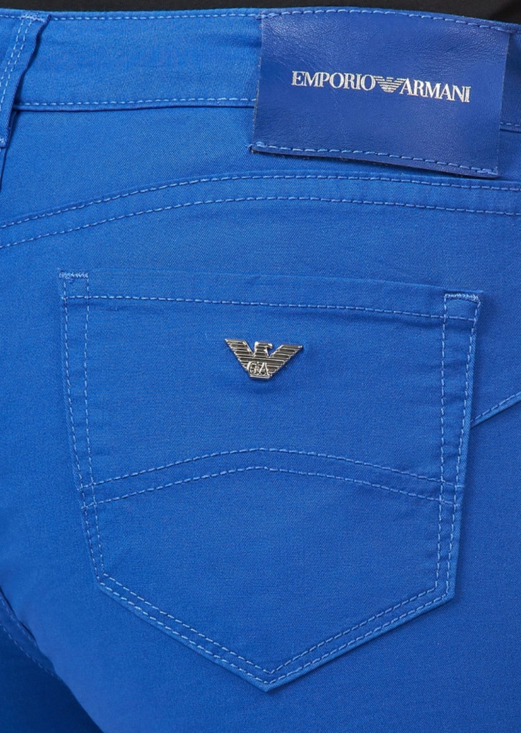 Брюки 5 карманов Extra slim Extra-slim fit Низкая для женщин (462698), цвет Синий - №5