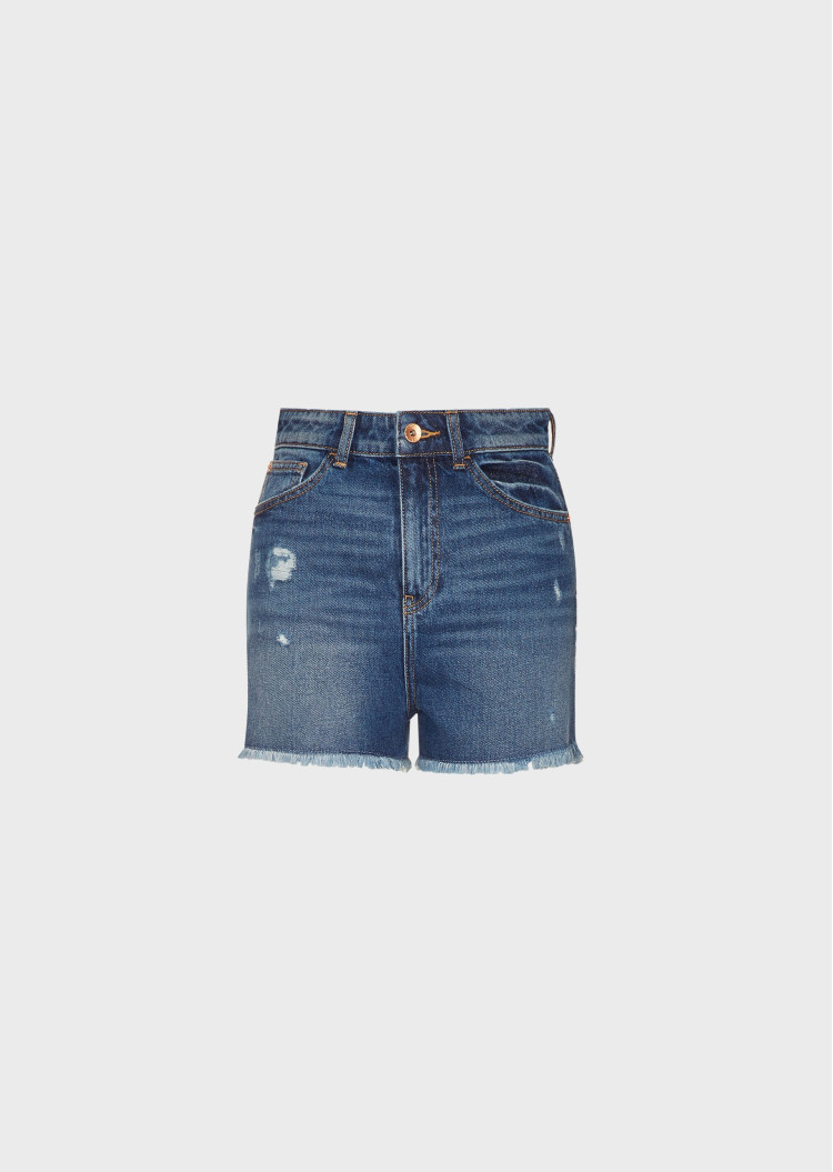Шорти Slim fit для жінок (462701), колір Синій - №1