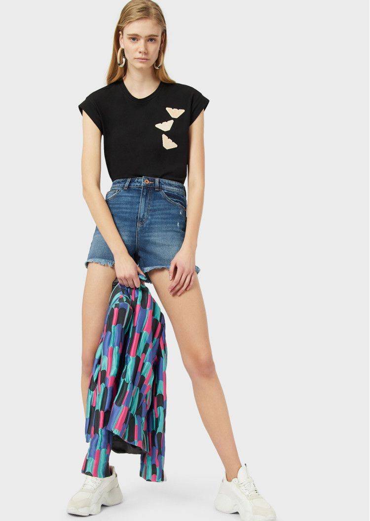 Шорти Slim fit для жінок (462701), колір Синій - №5