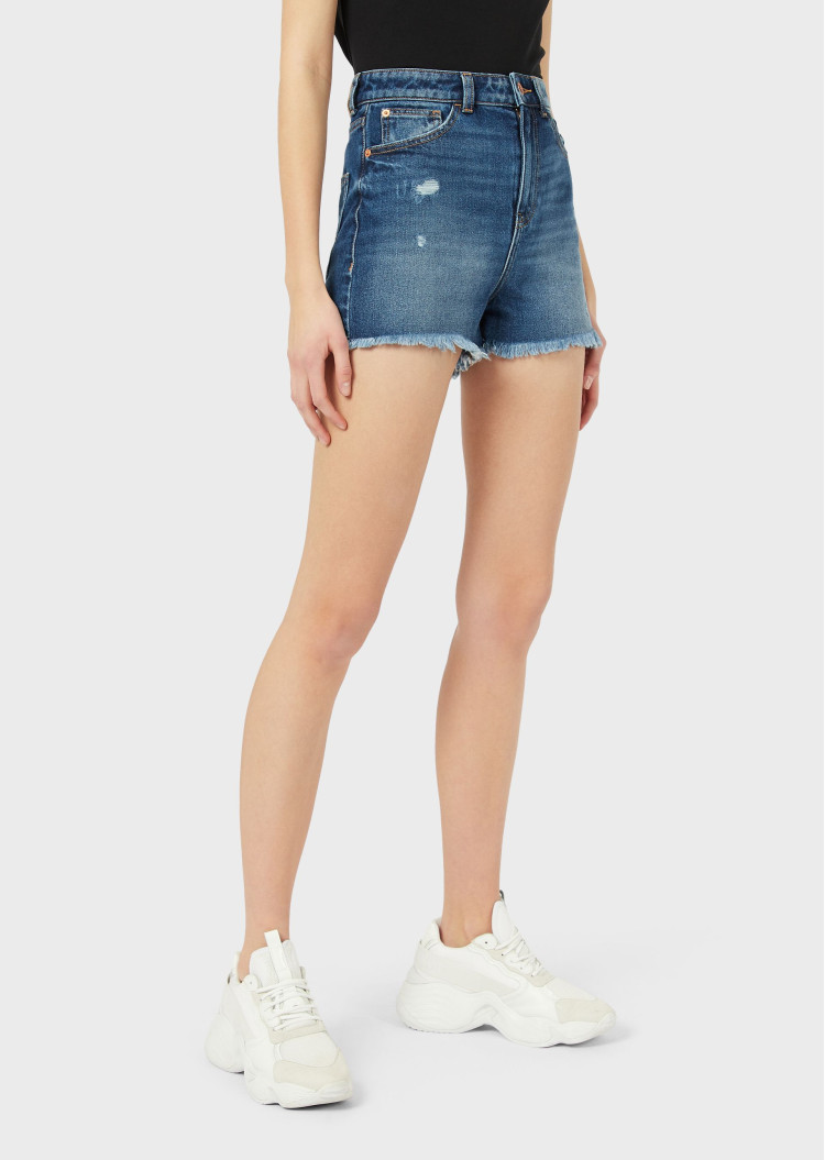 Шорти Slim fit для жінок (462701), колір Синій - №6