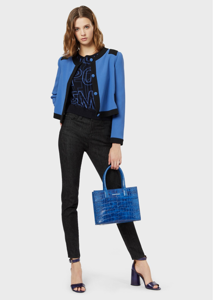 Джемпер Slim fit для жінок (462709), колір Чорний - №3