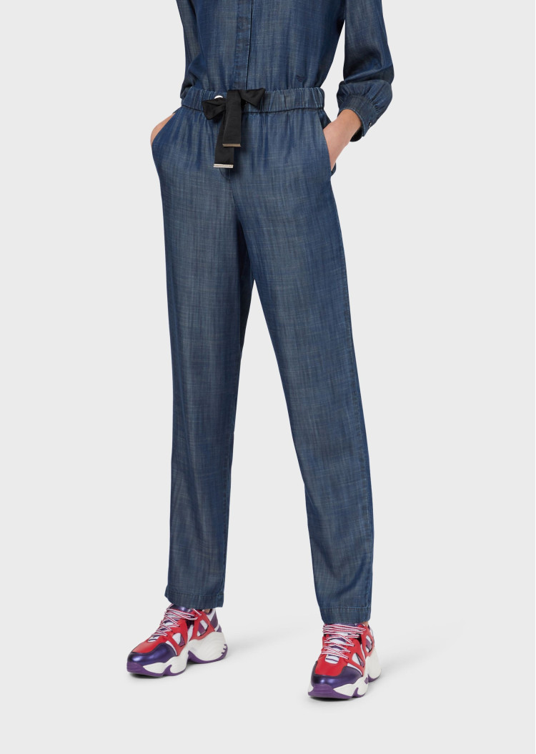 Брюки повсякденні Relaxed fit для жінок (462713), колір Синій - №3