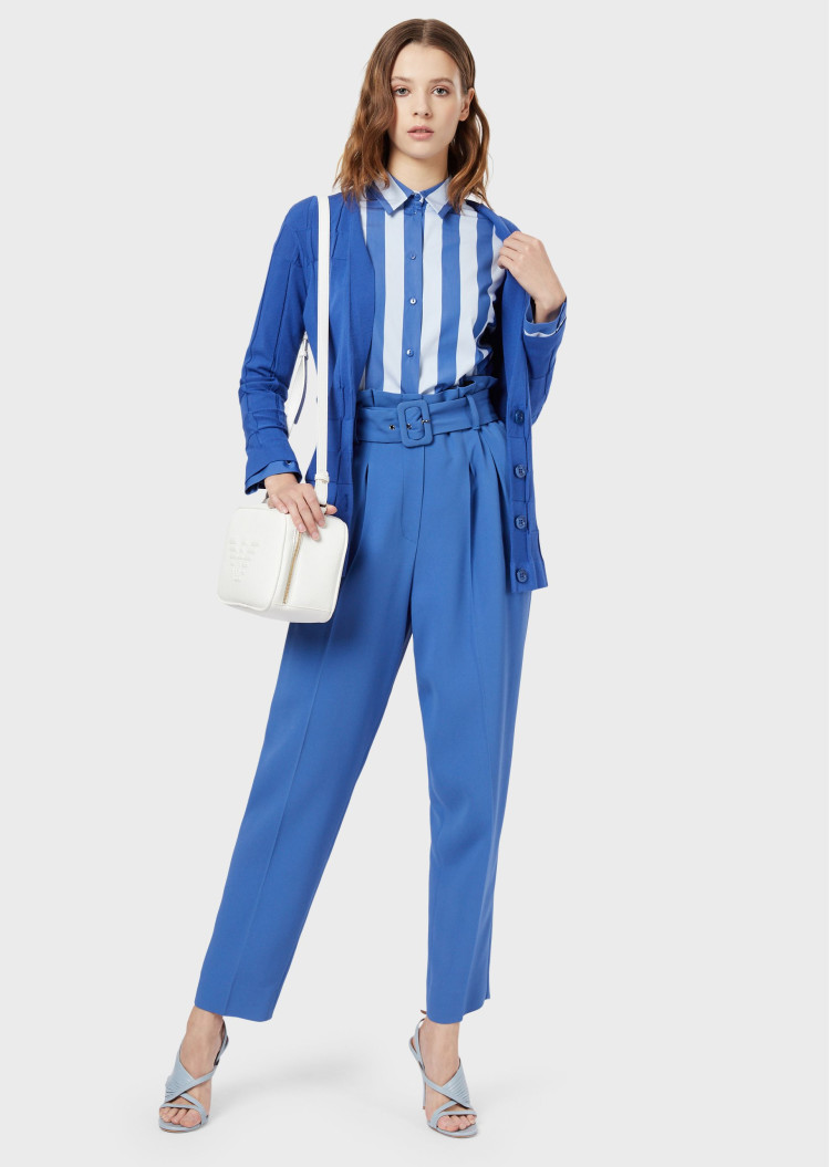 Сорочка з довгим рукавом Relaxed fit для жінок (462721), колір Синій - №3