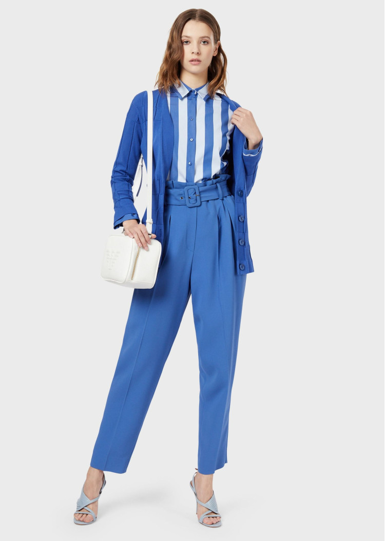 Сорочка з довгим рукавом Regular Fit для жінок (462721), колір Синій - №3
