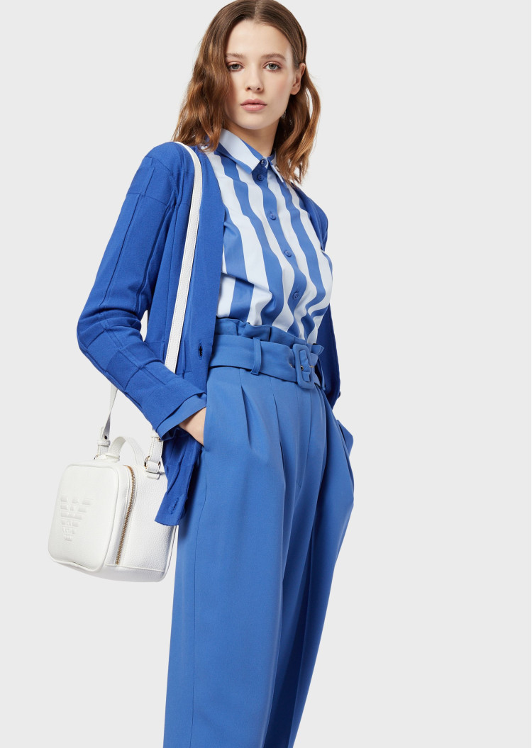 Сорочка з довгим рукавом Relaxed fit для жінок (462721), колір Синій - №6