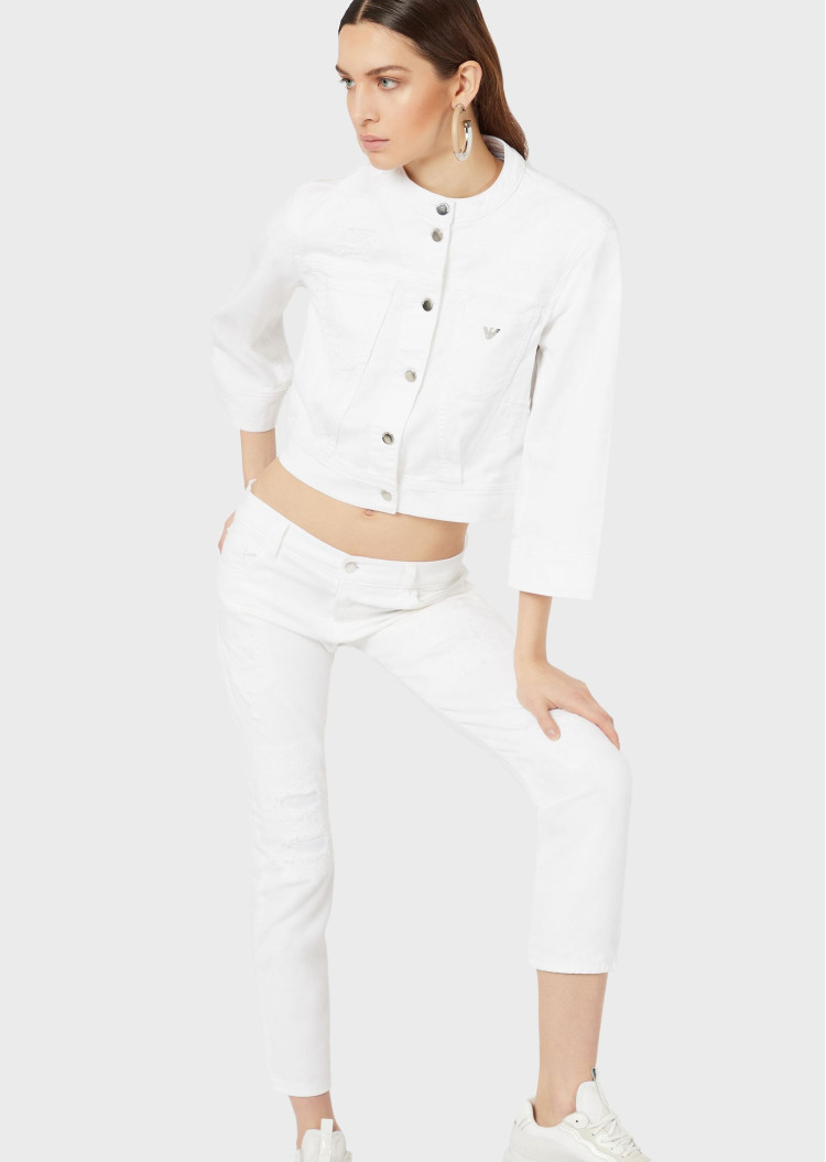 Джинси Regular Regular fit Низька для жінок (462733), колір Білий - №5