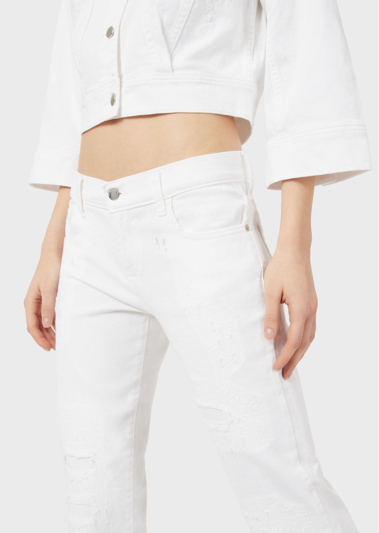 Джинси Regular Regular fit Низька для жінок (462733), колір Білий - №6