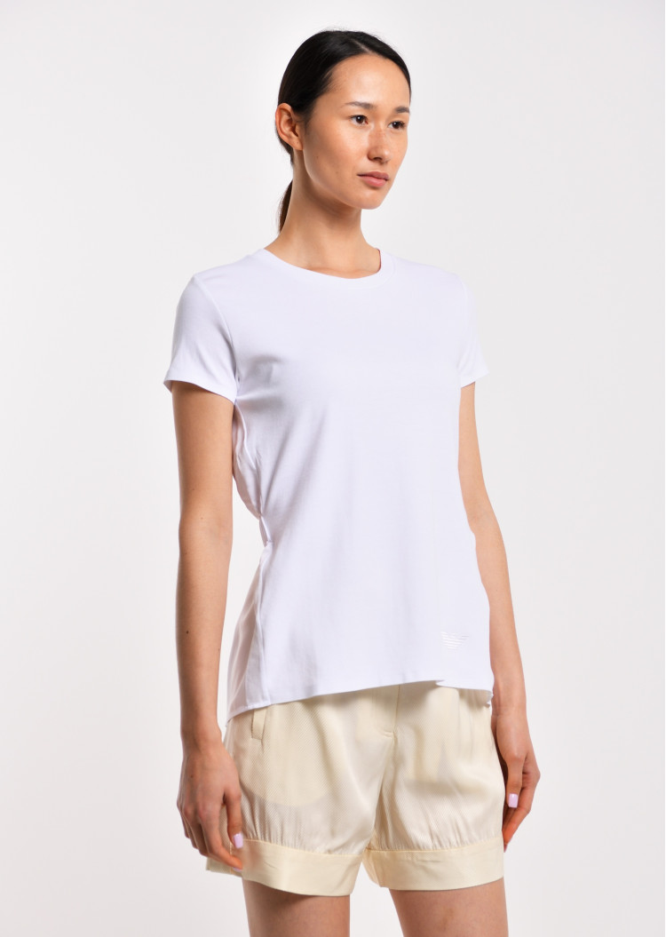 Блуза з коротким рукавом Extra-slim fit для жінок (462772), колір Білий - №2