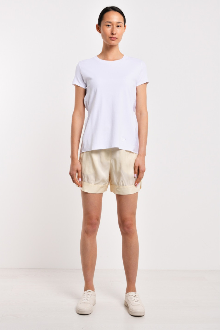 Блуза з коротким рукавом Extra-slim fit для жінок (462772), колір Білий - №3