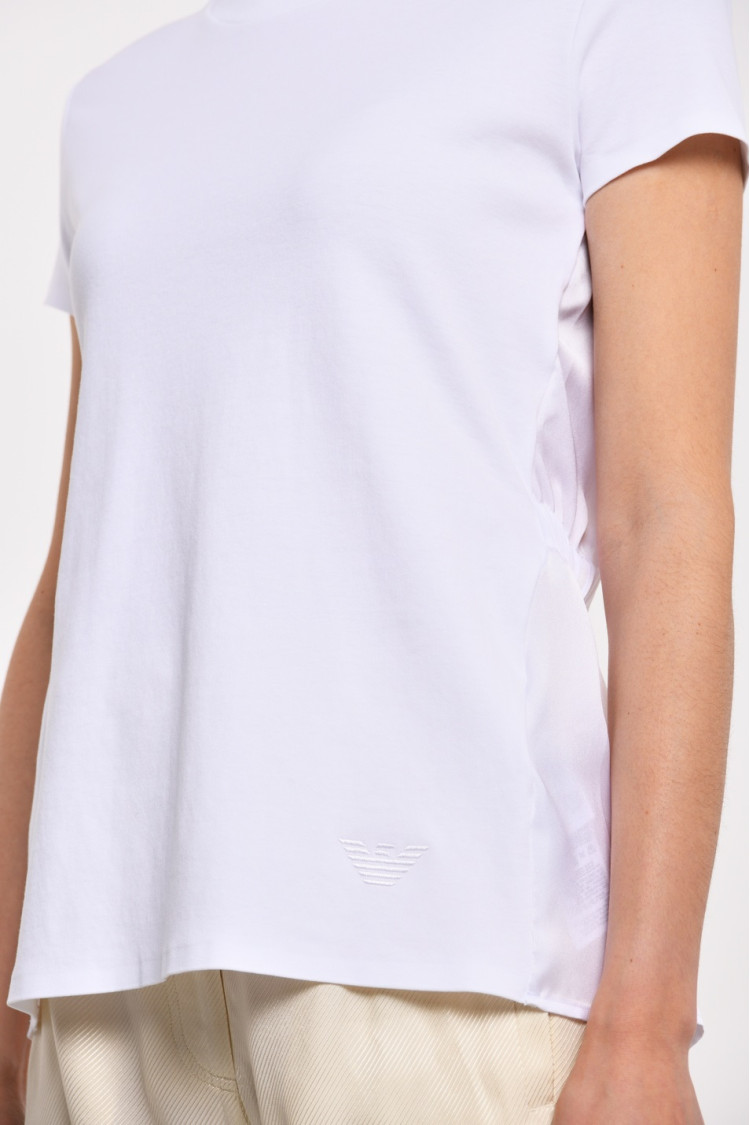 Блуза з коротким рукавом Extra-slim fit для жінок (462772), колір Білий - №5