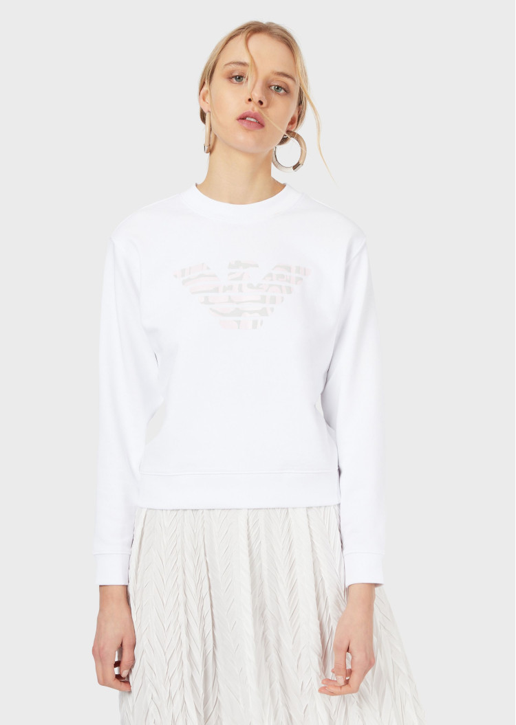 Свитшот Regular fit для женщин (462775), цвет Белый - №2