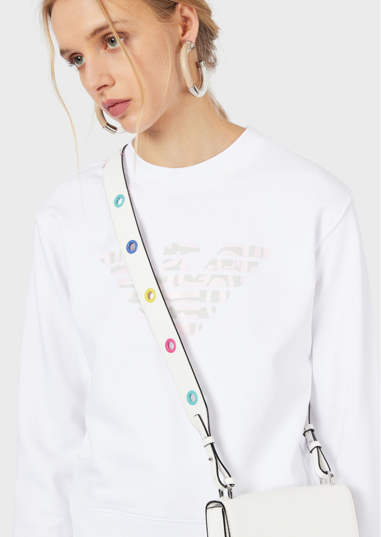 Свитшот Regular fit для женщин (462775), цвет Белый - №5