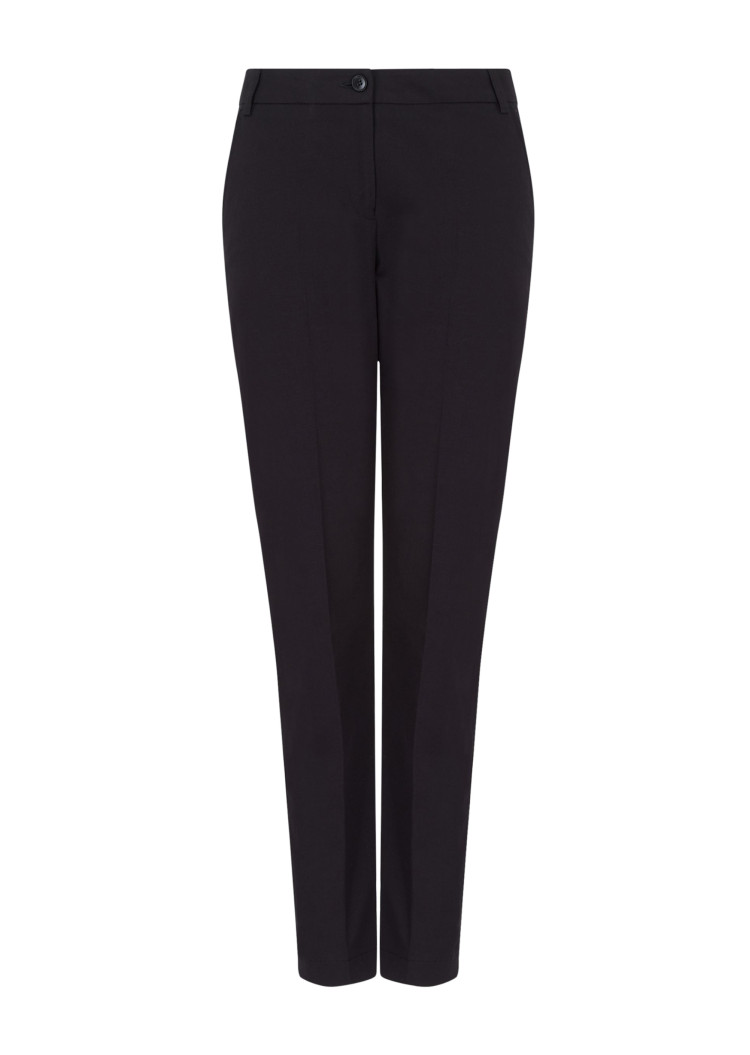 Брюки повседневные Slim fit Низкая для женщин (462779), цвет Черный - №1