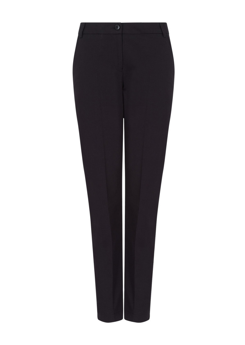 Брюки повседневные Slim Fit: приталенный силуэт, но не слишком узкий. Низкая