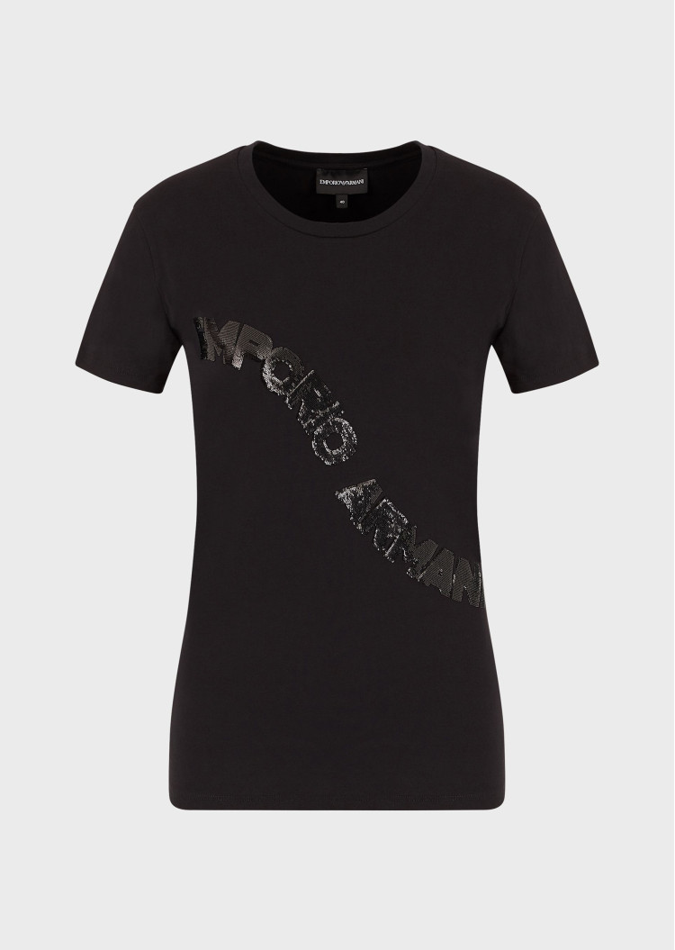 Футболка Slim fit для жінок (462781), колір Чорний - №1