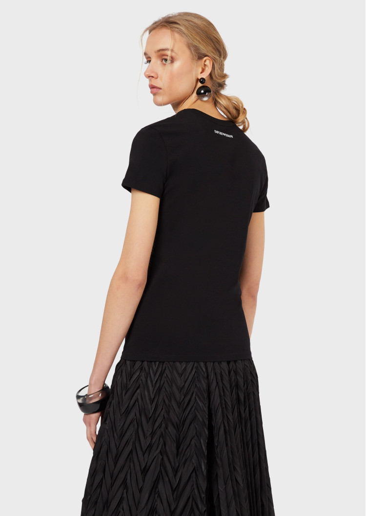 Футболка Slim fit для жінок (462781), колір Чорний - №3