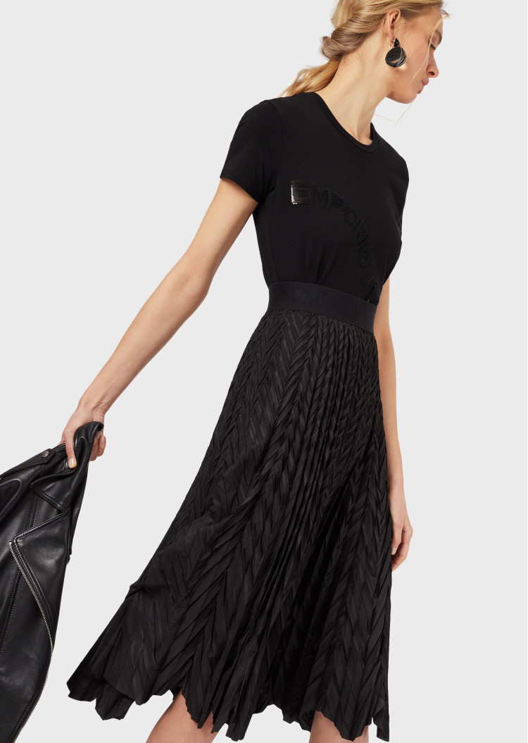Футболка Slim fit для жінок (462781), колір Чорний - №4