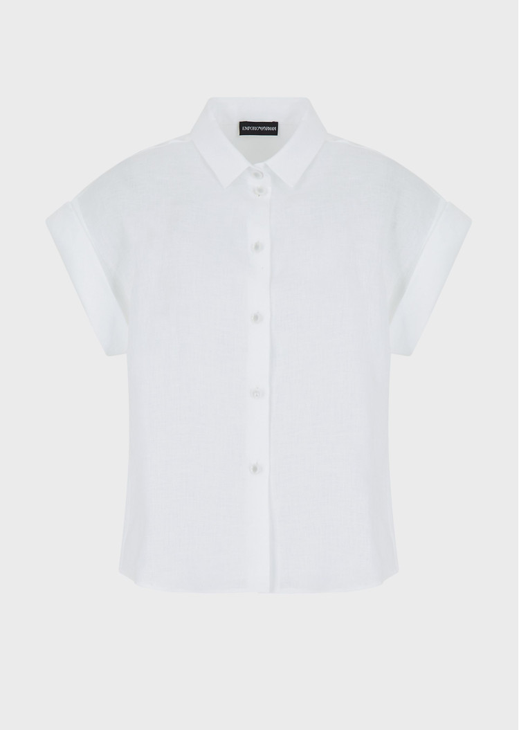 Блуза з коротким рукавом Regular fit для жінок (462787), колір Білий - №1