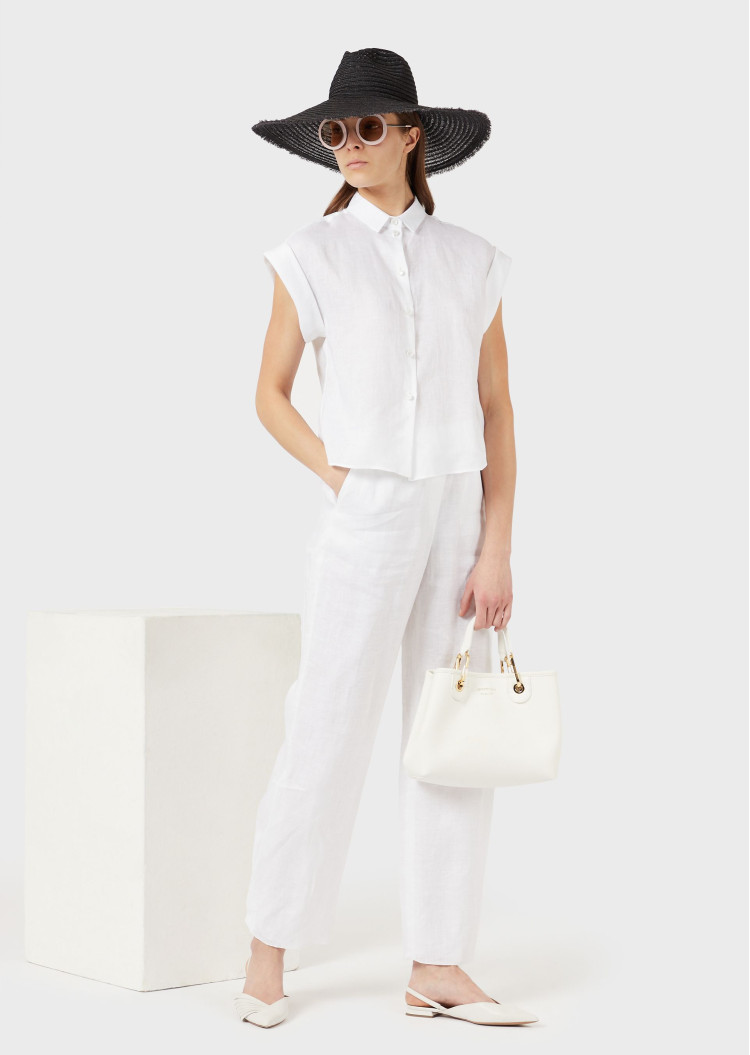 Блуза з коротким рукавом Regular fit для жінок (462787), колір Білий - №3