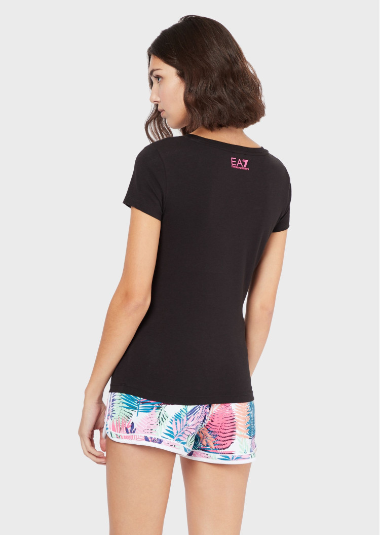Футболка Extra-slim fit для жінок (462885), колір Чорний - №4
