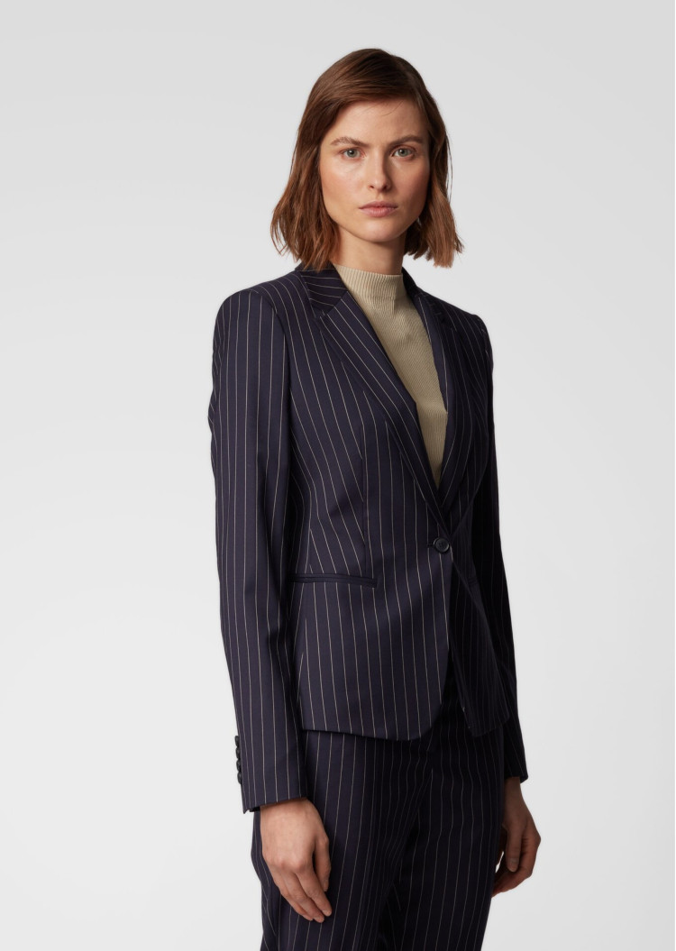 Жакет костюмный Regular fit для женщин (462970), цвет Синий - №2