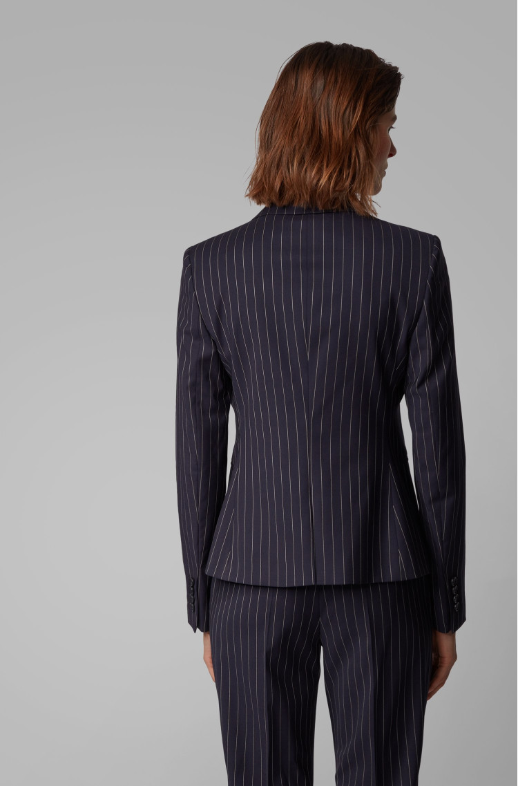Жакет костюмный Regular fit для женщин (462970), цвет Синий - №4
