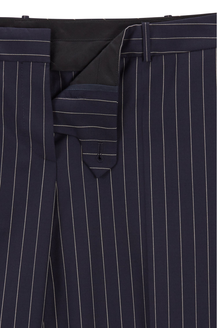 Брюки костюмные Slim fit Низкая для женщин (462972), цвет Синий - №6