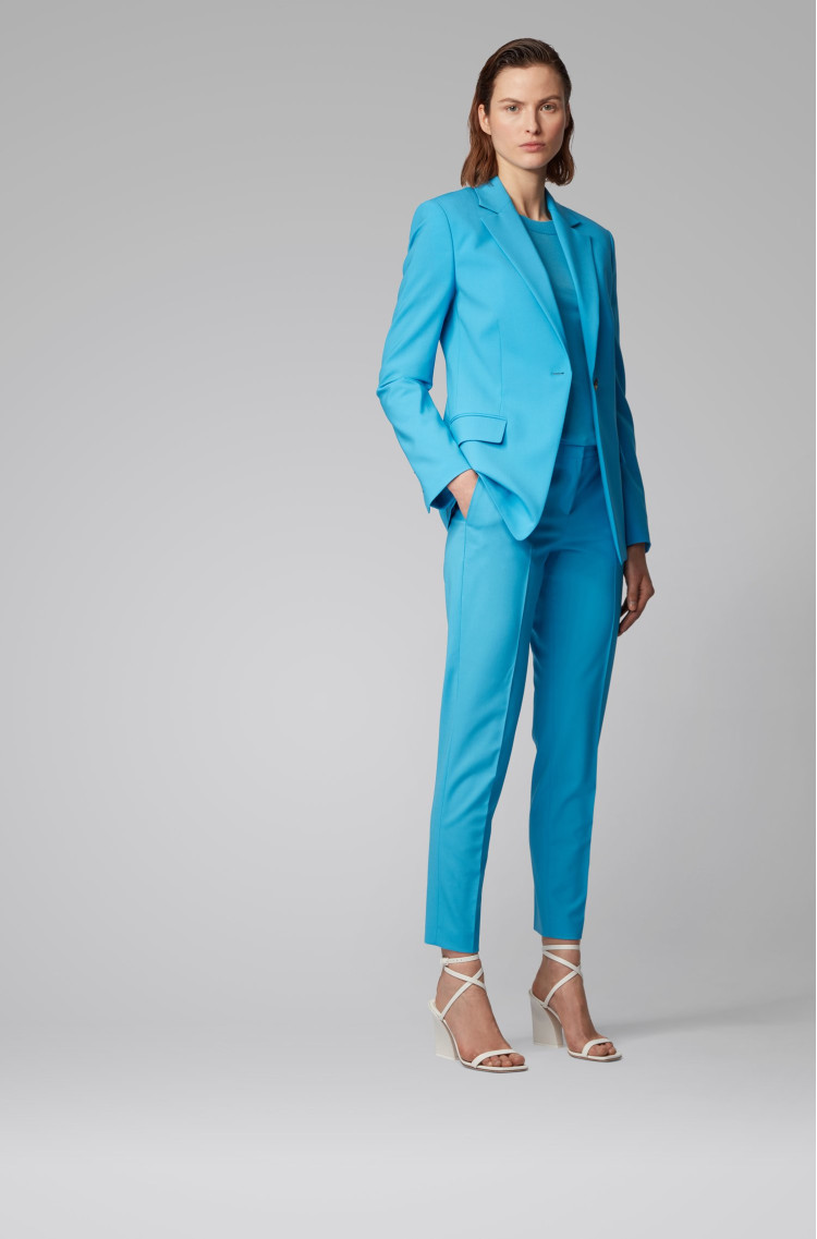 Жакет бізнес Slim fit для жінок (462974), колір Синій - №4