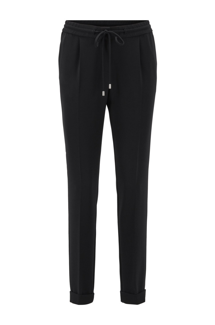 Брюки повседневные Relaxed fit для женщин (462995), цвет Черный - №1