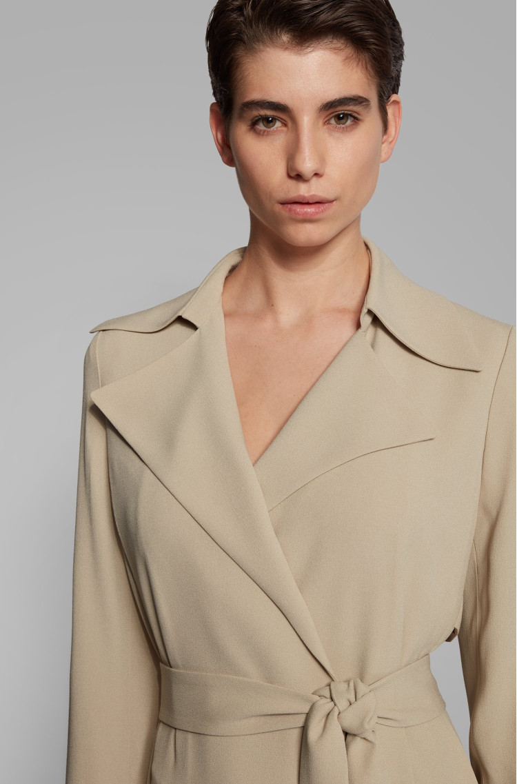 Плащ Slim fit для жінок (462996), колір Бежевий - №5