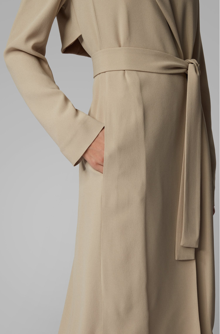 Плащ Slim fit для жінок (462996), колір Бежевий - №6