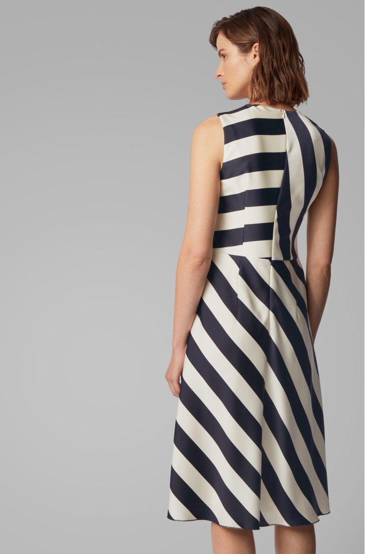 Сукні міді Slim fit для жінок (463000), колір Молочний - №4