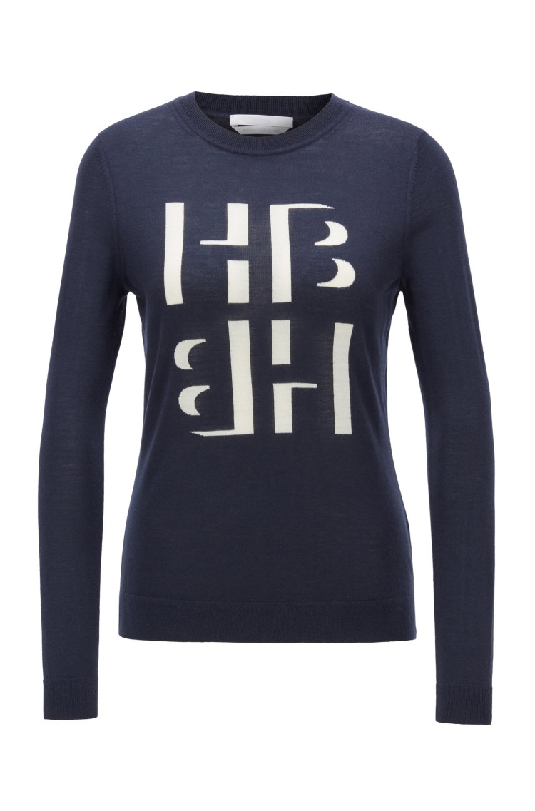 Джемпер Slim fit для жінок (463008), колір Синій - №1