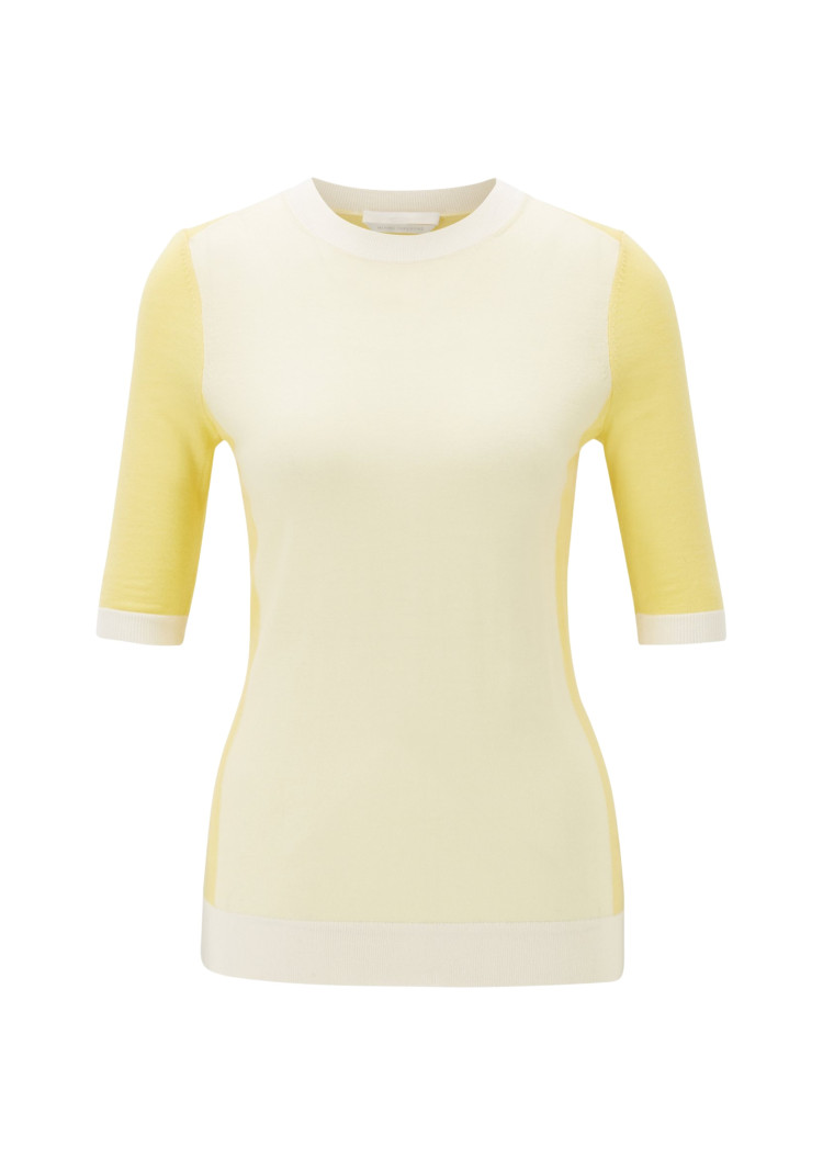 Топ з коротким рукавом Extra-slim fit для жінок (463013), колір Жовтий - №1