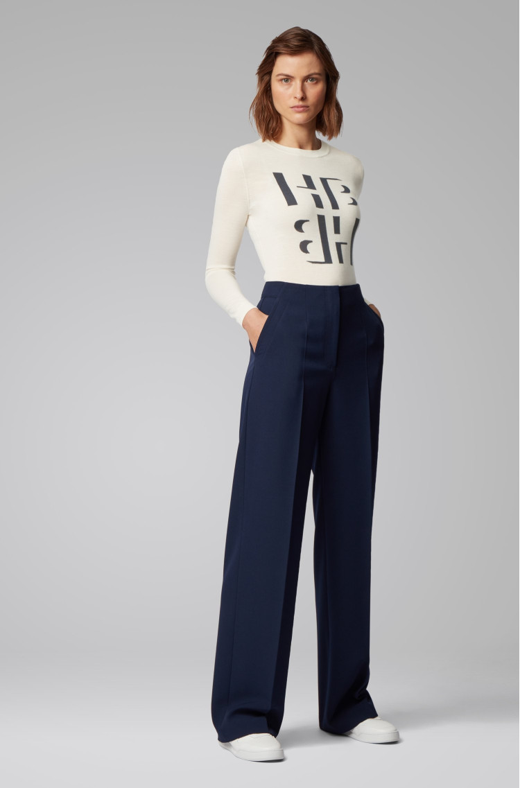 Джемпер Slim fit для женщин (463025), цвет Молочный - №3