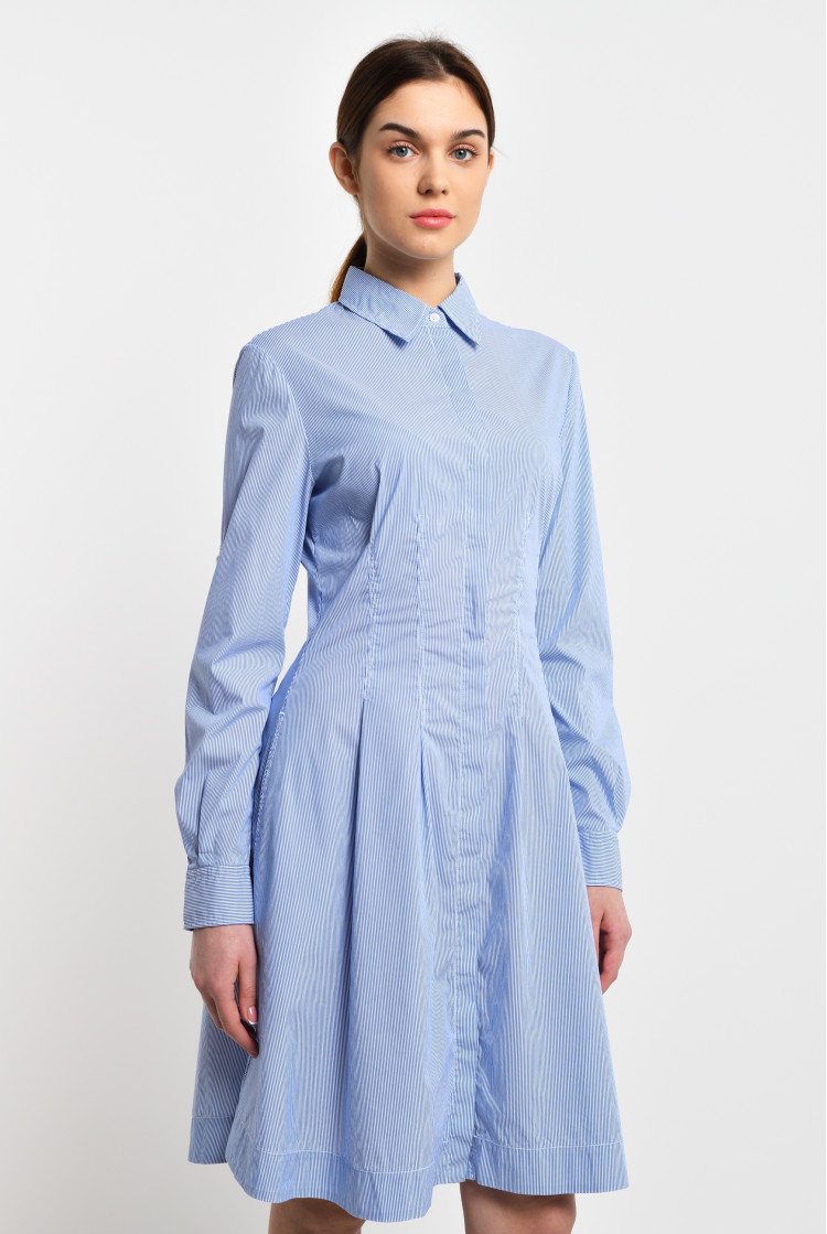 Сукні міді Slim fit для жінок (463053), колір Синій - №1