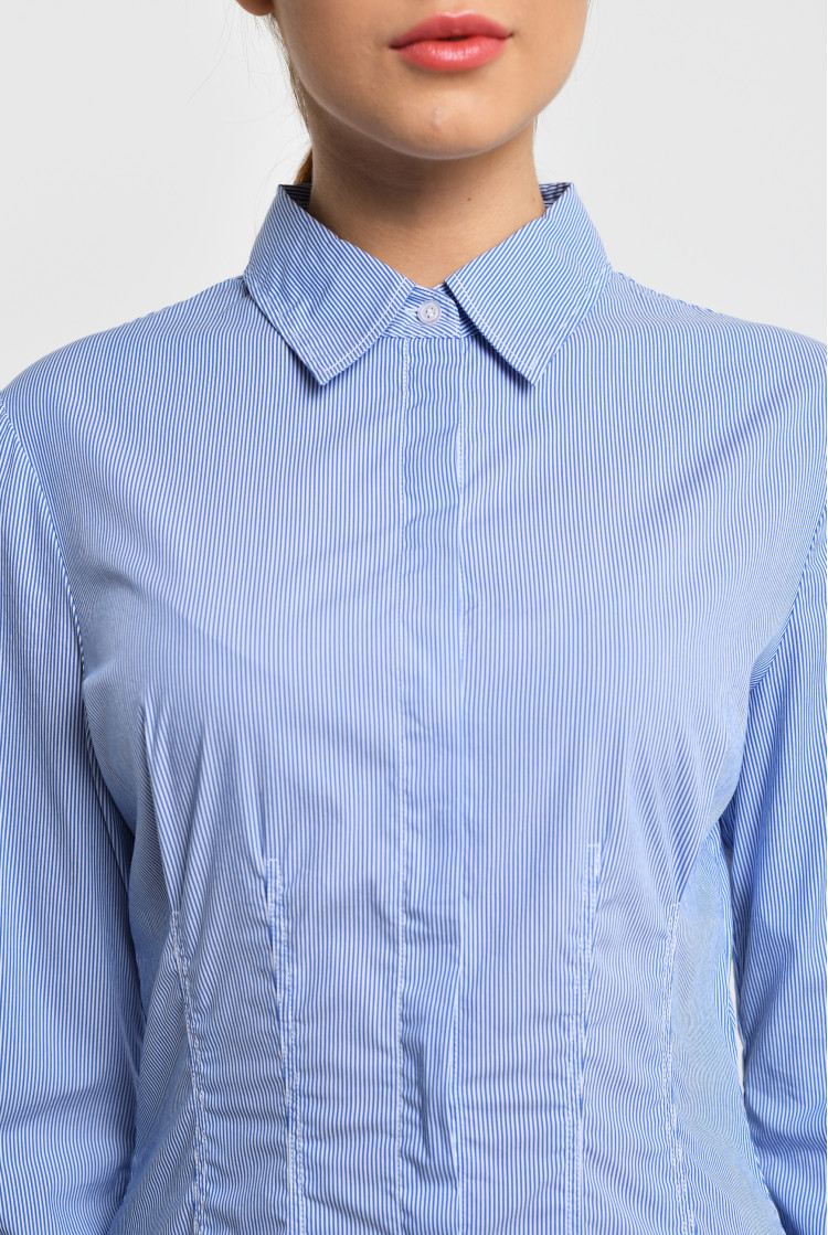 Сукні міді Slim fit для жінок (463053), колір Синій - №4